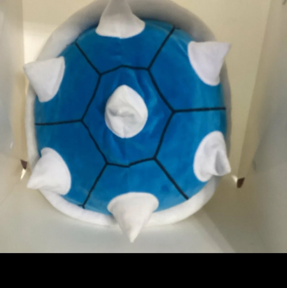 Nintendo Mario Kart Blue Shell Decorative Pillow Plush  pre-owned No Tags